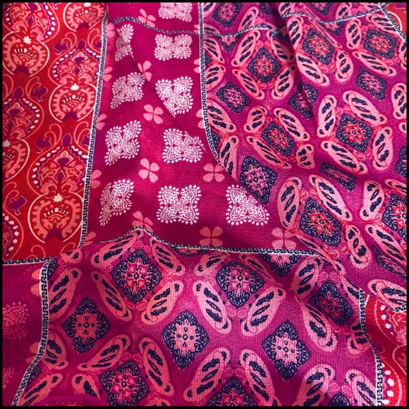 BOHO VIOLET & PINK PAISLY PRINT MAXI SKIRT WITH POCKETS SMALL - Picture 8 of 13